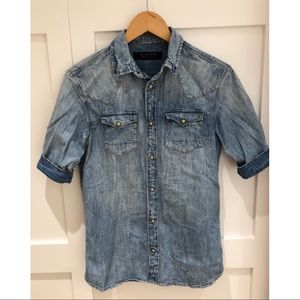 AllSaints Denim Button Down Shirt